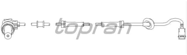 Audi A4 3/99-9/00 snímač počtu otáčok kolesa zadný obojstranný