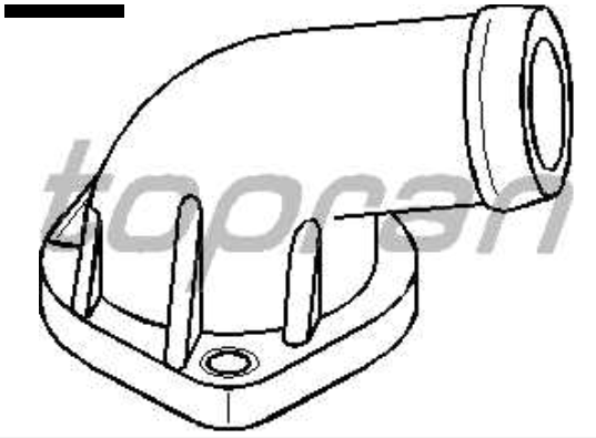 Audi A4 3/99-9/00 príruba chladenia