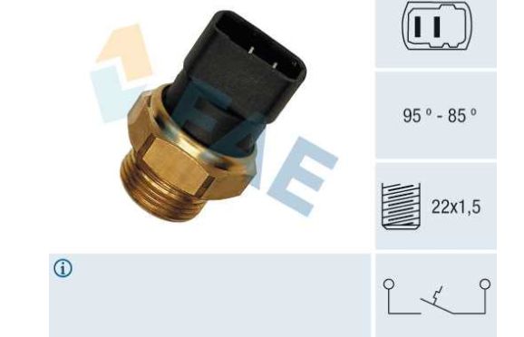 VW Polo 10/94-9/99 teplotný spínač ventilátora chladenia 