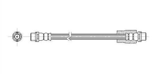 Audi A4 10/00-9/04 brzdová hadica predná obojstranná
