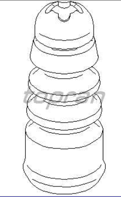 Audi A4 10/00-9/04 doraz odpruženia zadný Obojstranný