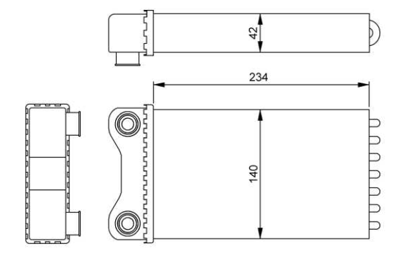 Audi A4 10/04-5/05 výmenník tepla vnútorného kúrenia