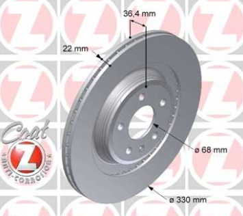 Audi A4 11/07-2012 zadné brzdové kotúče L+P BREMBO