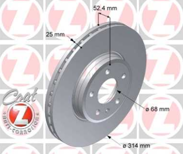 Audi A4 11/07-2012 predné brzdové kotúče L+P BREMBO