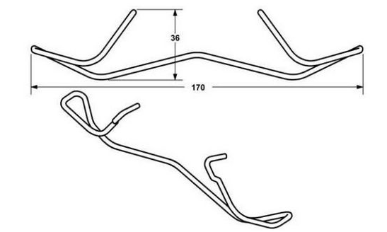 Audi A4 11/07-2012 pružina brzdového strmeňa