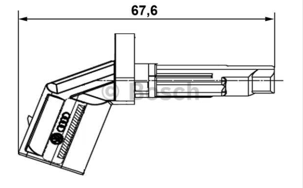 Audi A4 11/07-2012 snímač počtu otáčok kolesa