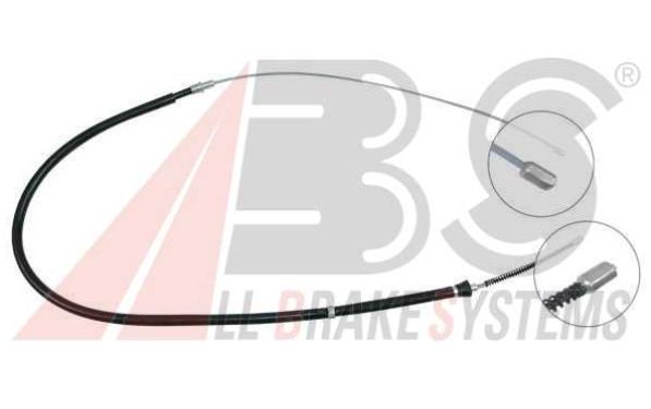 VW POLO 3/05-6/09 ťažné lanko parkovacej brzdy zadné obojstranné 