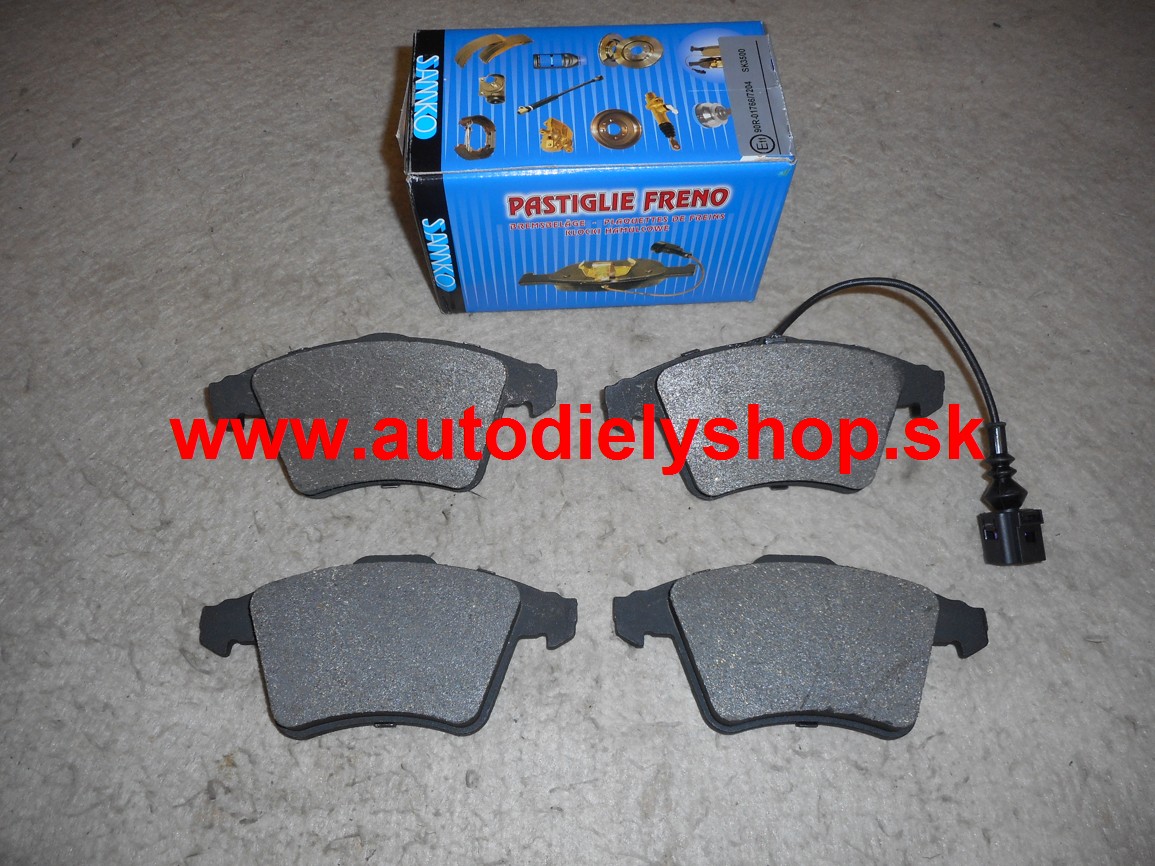VW TRANSPORTER T5 4/03- predné brzdové platničky sada /SAMKO/