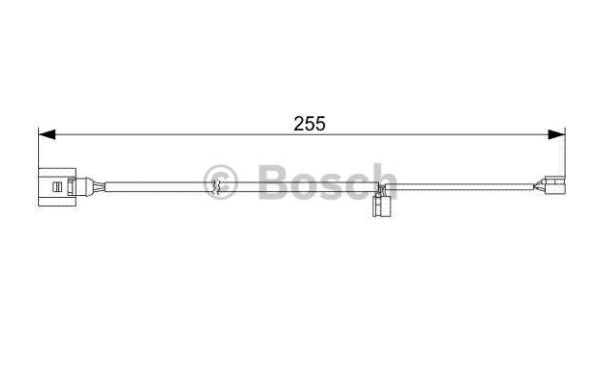 VW TOUAREG 11/02-5/10 výstražný kontakt opotrebenia brzdového obloženia zadný 