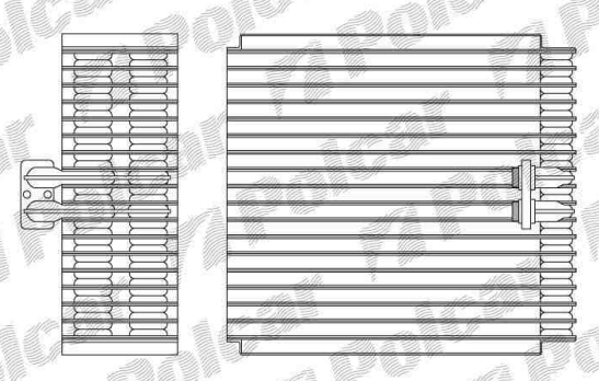 Audi A6 3/97-6/01 výparník klimatizácie