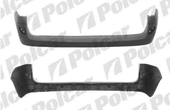 Nissan KUBISTAR 08/03- zadný nárazník / pre lak