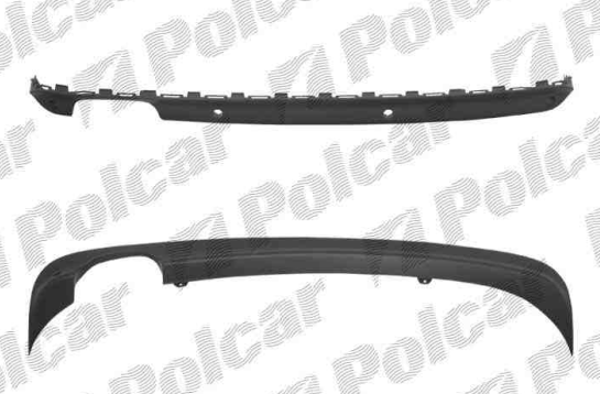 Audi A6 7/01-4/04 spoiler zadného nárazníka s parkomatom