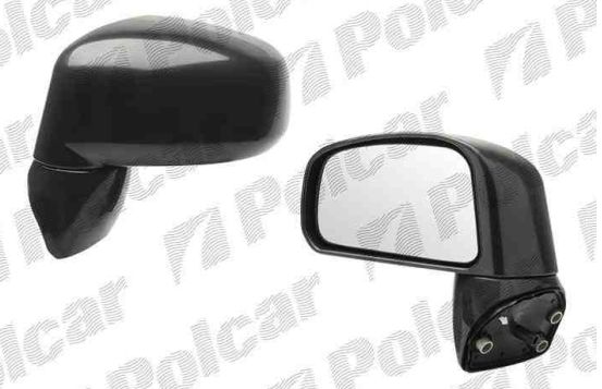 Nissan TIIDA 08/06- spätné zrkadlo ľavé , manuálne ,čierne 