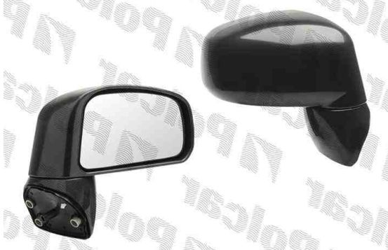 Nissan TIIDA 08/06- spätné zrkadlo pravé , manuálne ,čierne 