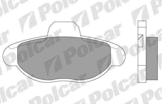 Ford KA 10/08- Predné brzdové platničky sada /SRL/