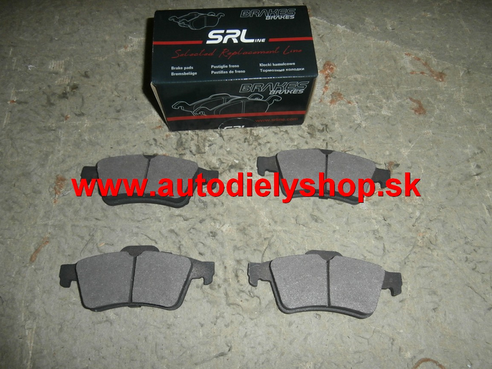 Renault LAGUNA 2/01-05 zadné platničky Sada / SRL /