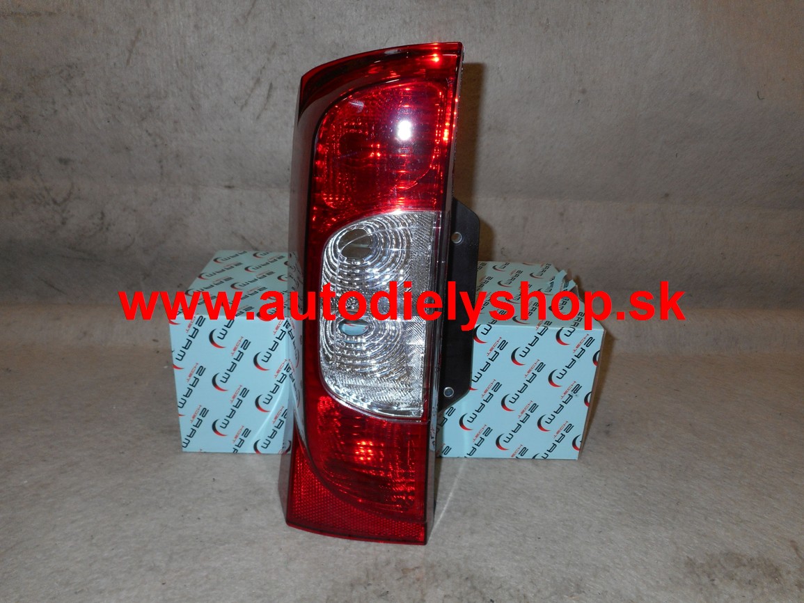 Fiat FIORINO 02/08- zadné svetlo na 2 krídlo Ľavé