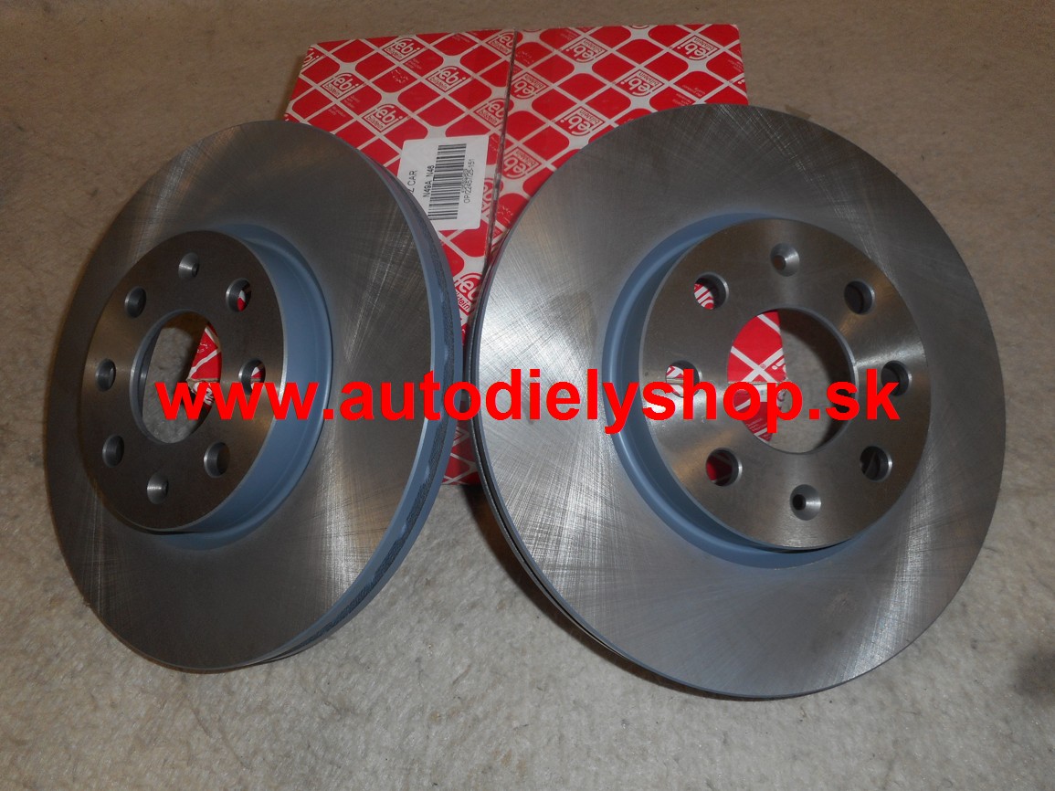Fiat PUNTO EVO 07/08-03/12 predné kotuče vetrané sada priemer 257mm