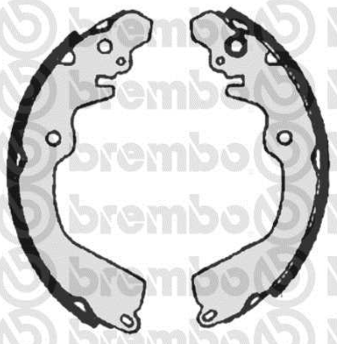 Mitsubishi COLT 10/02- sada brzdových čeľustí/ BREMBO