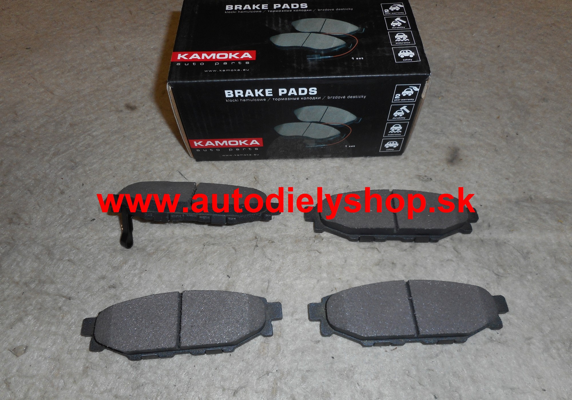 Subaru LEGACY V 09/09-  zadné brzdové platničky sada /KAMOKA/