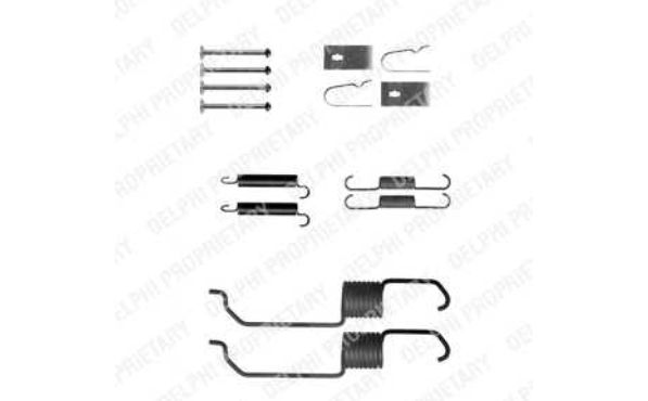 Mazda TRIBUTE 03/00-05/08 sada príslušenstva brzdovej čeľuste  /DELPHI/
