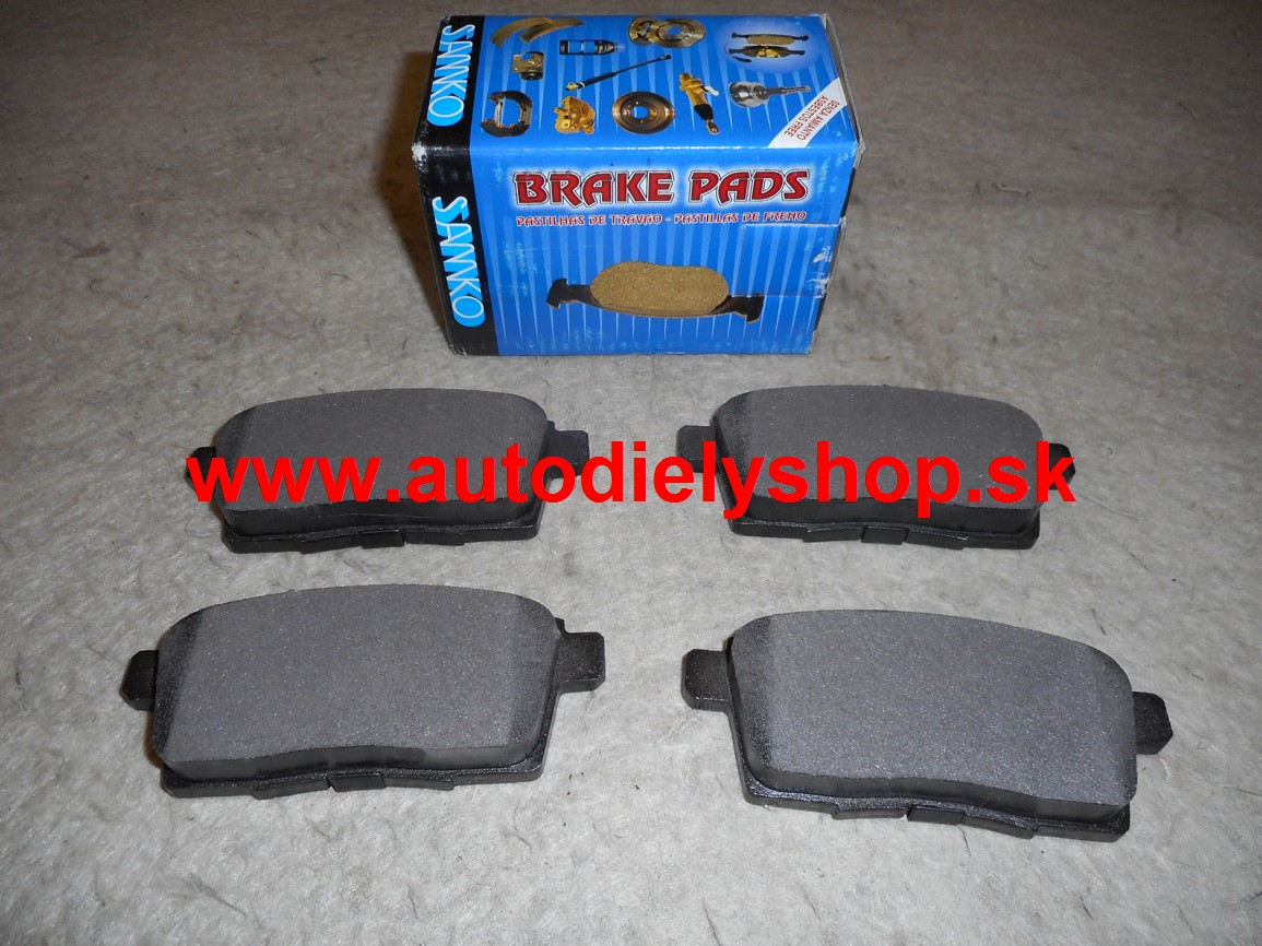 Mazda CX-9 01/07- zadné brzdové platničky sada /SAMKO/