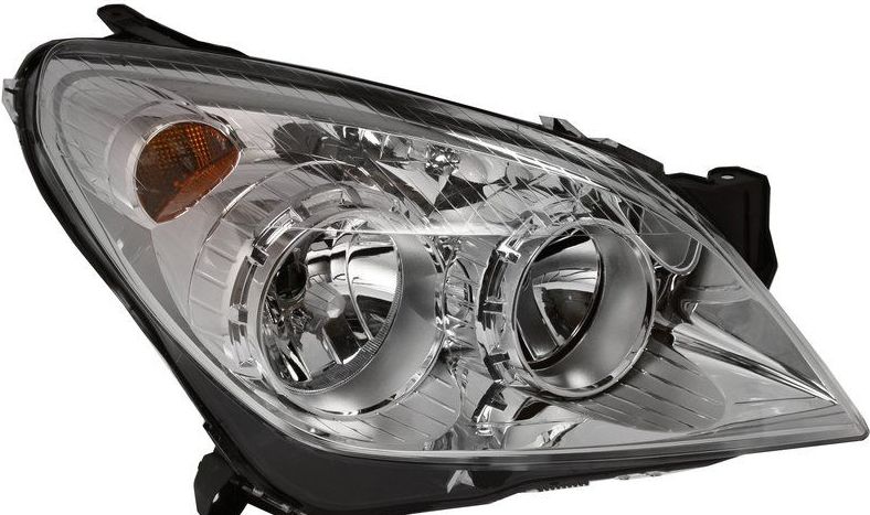 Opel ASTRA H 02/07- svetlo H7+H7 pravé, čierne /HELLA/