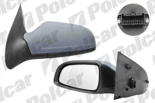 Opel ASTRA H 02/07-el. spätné ľavé. kryt na maľovanie