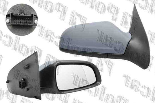 Opel ASTRA H 02/07-el. spätné kryt, pravé, kryt na maľovanie