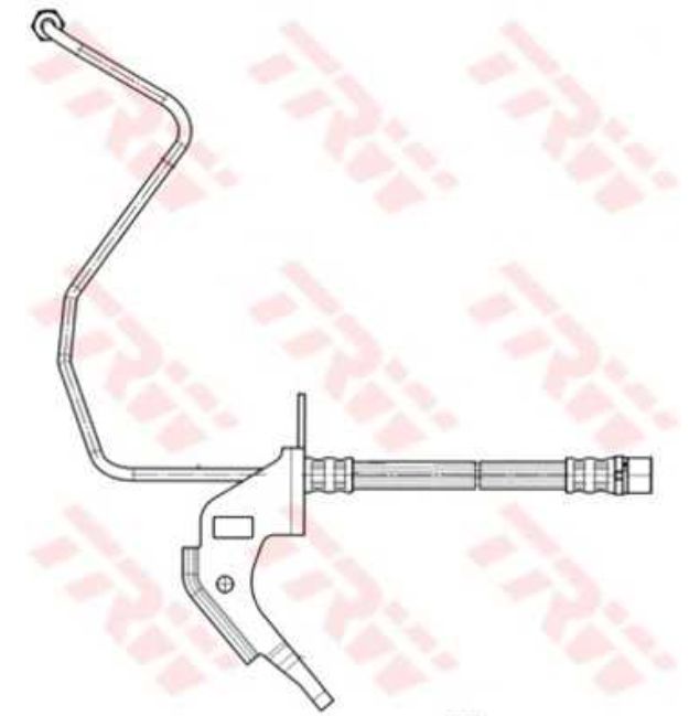 Opel ASTRA H 02/07- zadná brzdová hadica ľavá