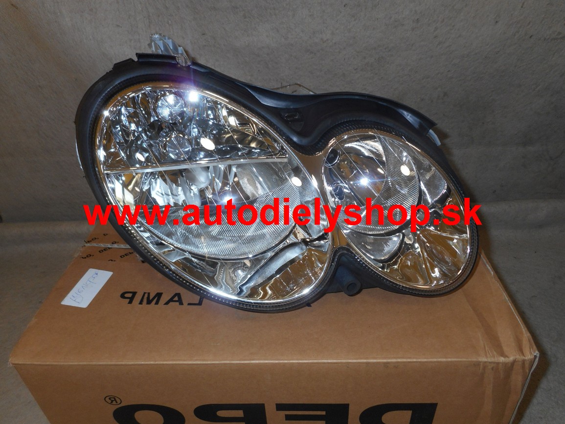 Mercedes CLK 06/02-05/09 predné svetlo H7+H7 pravé