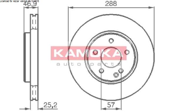 Mercedes CLK 06/02-05/09 predné brzdové kotúče sada L+P /KAMOKA/