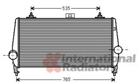Citroen C6 09/05-chladič vzduchu Intercooler 2.2 HDi 2.7 HDi