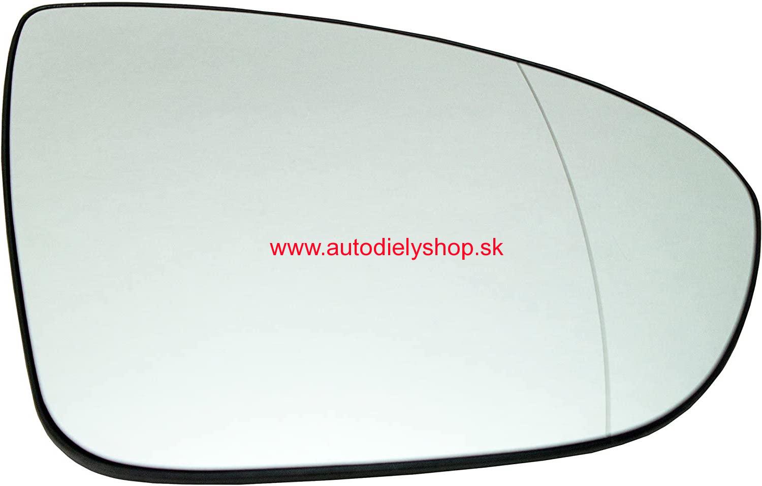 Opel MERIVA 06/10- sklo zrkadla s držiakom pravé 