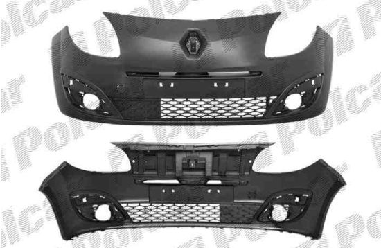 Renault TWINGO 8/2007-2012 predný nárazník na maľovanie (bez podkladu) 