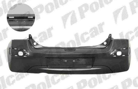 Renault TWINGO 8/2007-2012 zadný nárazník na maľovanie(bez podkladu) 