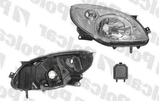 Renault TWINGO 8/2007-2012 predné svetlo H4 ,elektrické , pravé