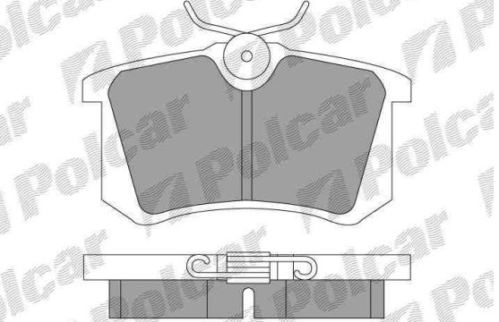 Renault TWINGO 8/2007-2012 zadné brzdové platničky /SRL/