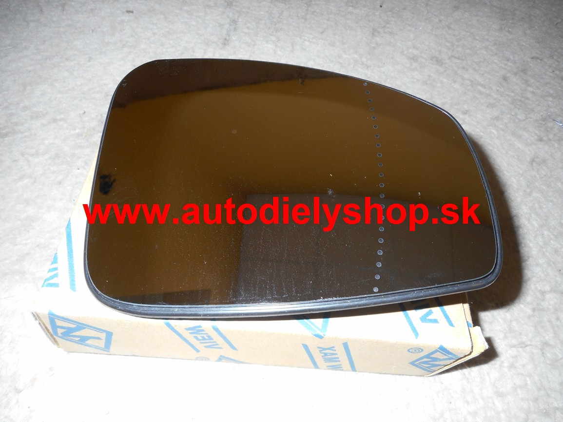 Renault FLUENCE 2/2010- sklo spätného zrkadla s plastovým držiakom pravé