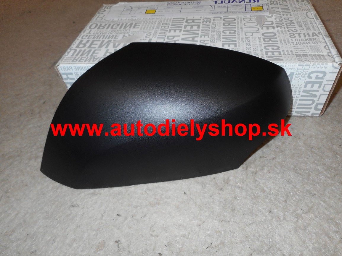 Renault FLUENCE 2/2010- kryt spätného zrkadla, čierny ľavý ORIGINÁL