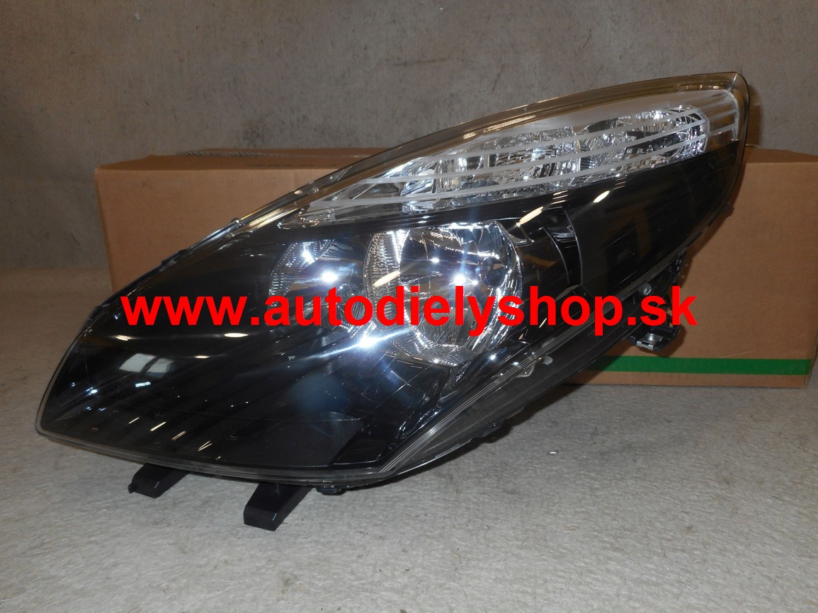 Renault SCENIC III 2/2009- predné svetlo H7+H7 ľavé