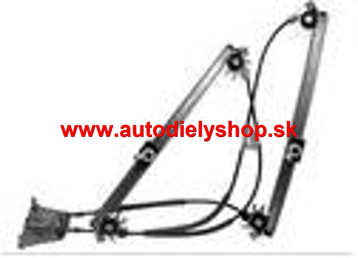 Audi A3 8/2008-2012 mechanizmus sťahovania predného okna Pravý 3dv