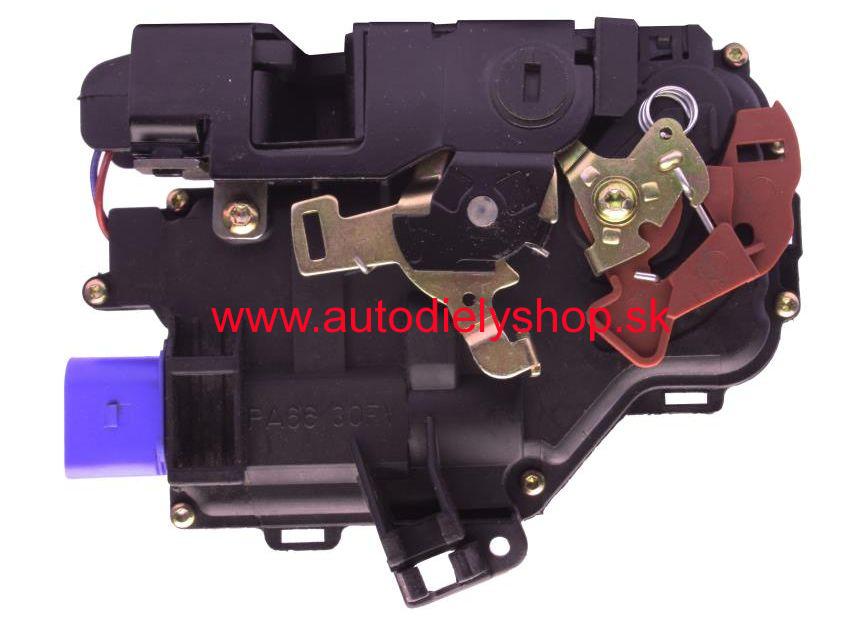 Audi A4 10/00-9/04 zámok zadních dverí KOMPLET Ľavý