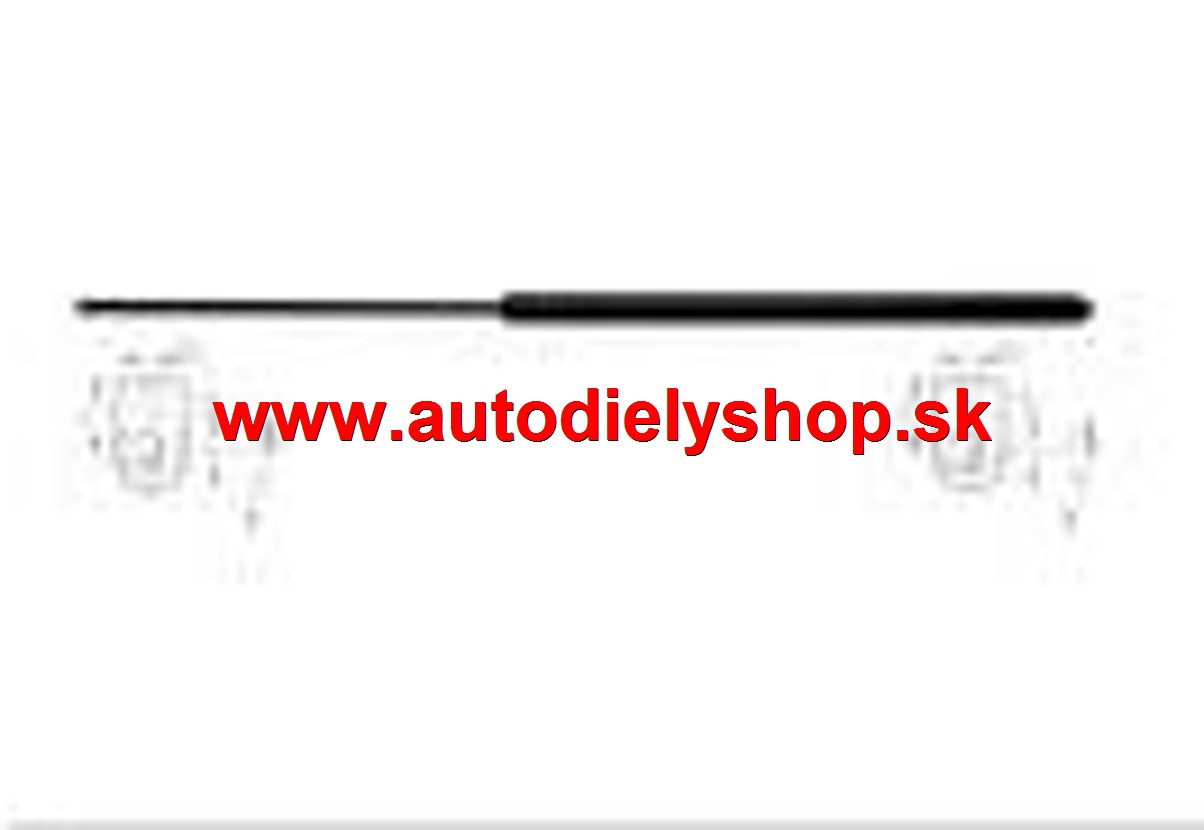 Audi A6 6/94-4/97plynová vzpera kapoty L+P