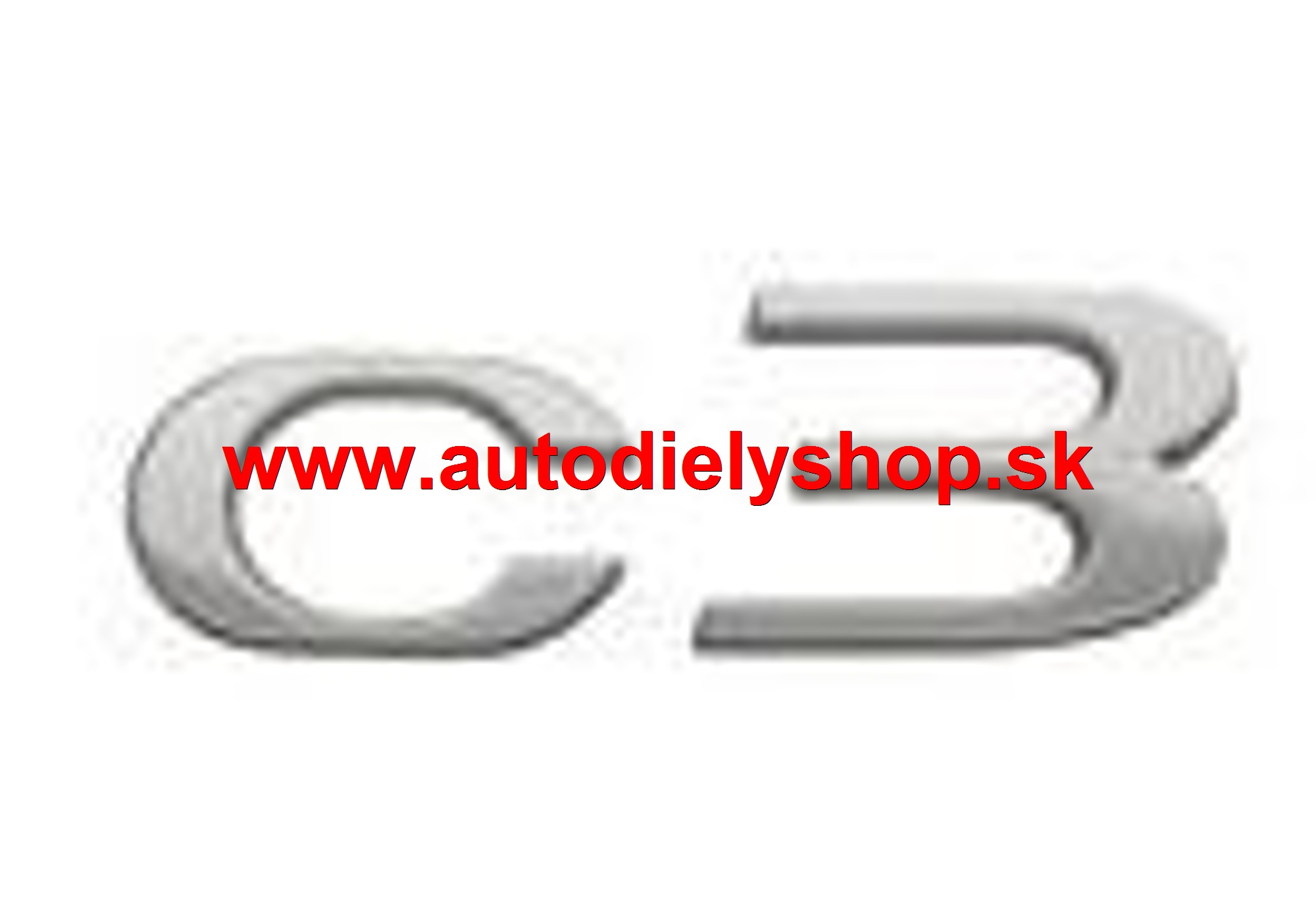 Citroen C3 II 11/09- Zadný nápis "C3" ORIGINÁL