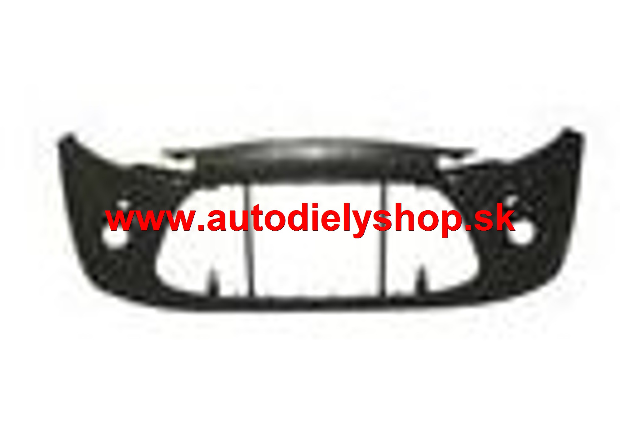 Citroen C3 II 11/09- Predný nárazník pre lak s otvormi pre lišty