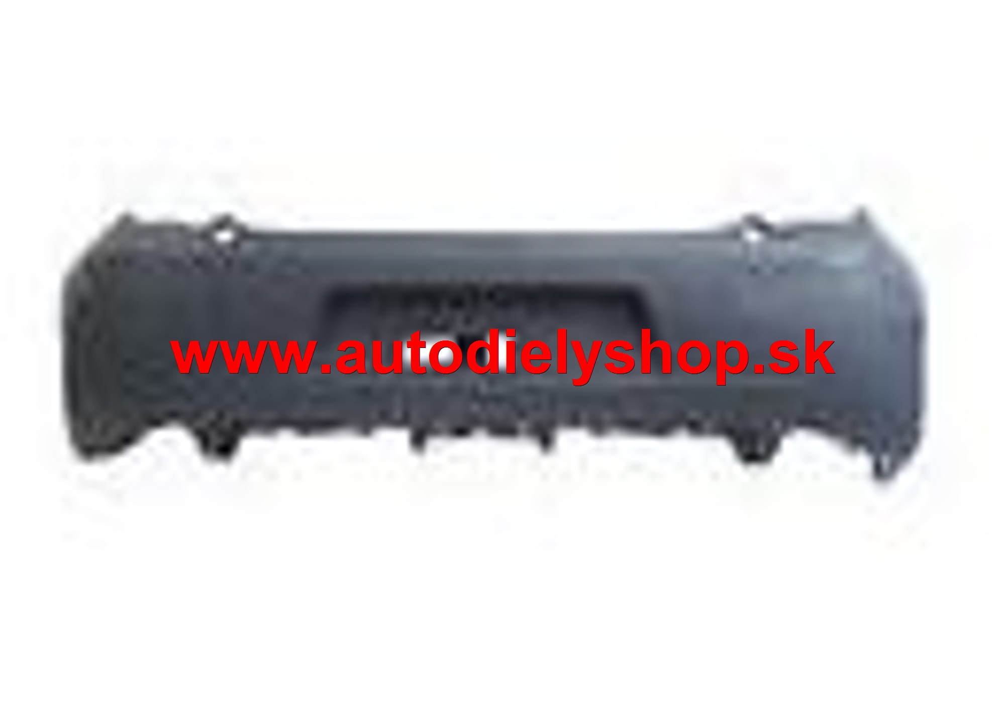 Citroen C3 II 11/09- Zadný nárazník pre lak s otvormi pre lišty