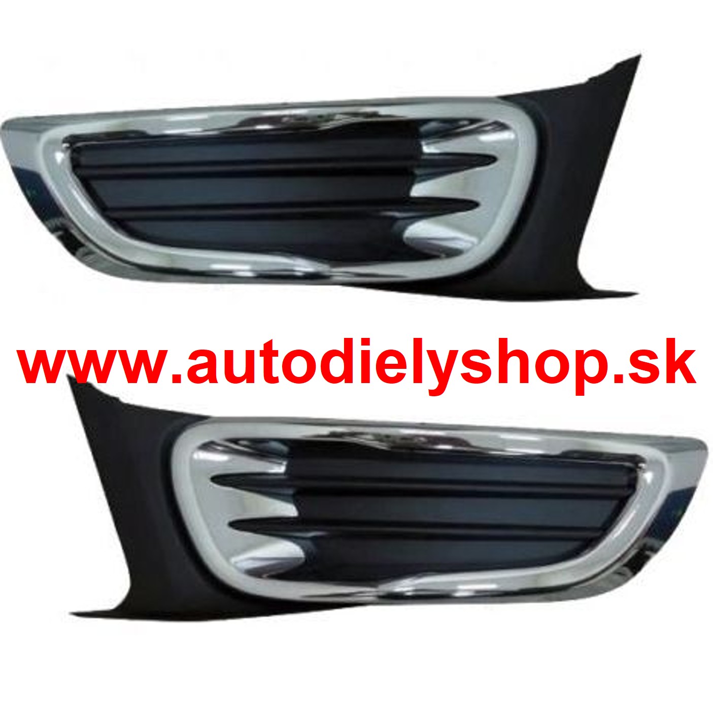 Citroen C3 PICASSO 09- mriežka predného nárazníka L+P chrómová 