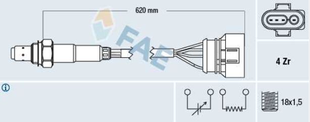 Audi A8 6/94-03 Lambda sonda