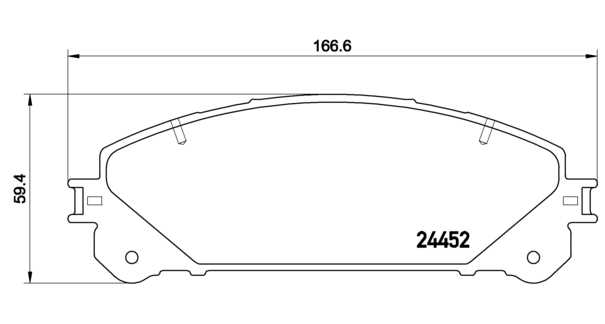 Lexus RX 12/08- predné brzdové platničky /BREMBO/